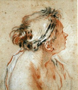Kopf einer Nymphe von François Boucher