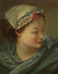 Kopf einer jungen Frau von François Boucher