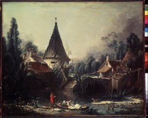 Landschaft bei Beauvais von François Boucher