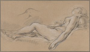Liegende Nymphe