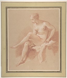 Sitzender weiblicher Akt von François Boucher