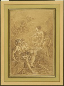 Venus befiehlt Vulkan, Waffen für Aeneas zu schmieden von François Boucher