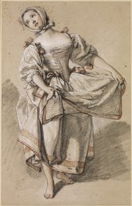 Junge Landmädchen tanzt, ca. 1765-70