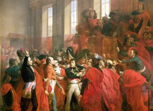 Bonaparte und der Rat der Fünfhundert in St. Cloud, 10. November 1799 (Detail)
