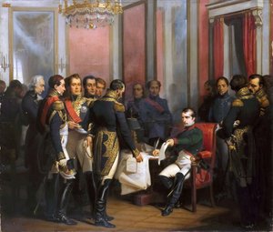 Die Abdankung Napoleons in Fontainebleau am 11. April 1814