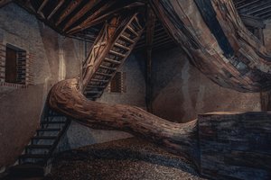 Gewundene Holzarchitektur von Francois Casanova