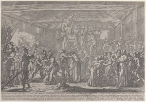 Die Märtyrer von Gorchum, 1630-87 von Francois Collignon