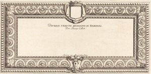 Titelseite für Callots "Verschiedene italienische Landschaften"