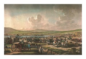 Napoleon besucht die Belagerungsarbeiten in Danzig unter der Leitung von Marschall Lefebvre, 9. Mai 1807, um 1850