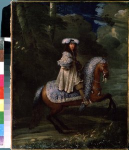 Reiter in Blau (Reiterporträt von Ludwig XIV.) von Francois Duchatel
