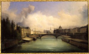 Die Seine und die Île de la Cité, Blick vom Pont Royal