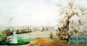 Blick auf den Park von Monsieur Geruin in Marly-le-Roi