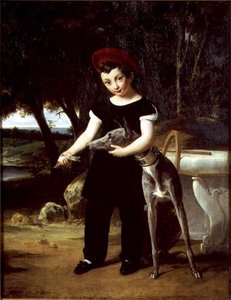 Henri von Frankreich (1820-83) Herzog von Bordeaux im Haus der Herzogin von Angoulême im Schloss Villeneuve l