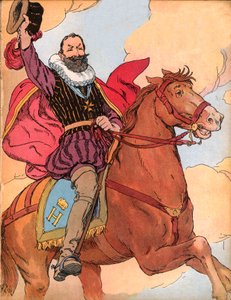 König Heinrich IV. (1553-1610) (König von Frankreich Henri IV.) Illustration von François Edouard Zier (1856-1924) in „Unsere nationalen Ruhmestaten“ 1920 von Francois Edouard Zier