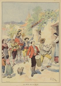 Das Fest der Maye von Francois Edouard after Zier