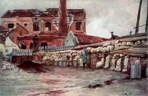 Fabrikbarrikade, Soissons, Frankreich, 20. Mai 1915