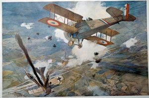 Erster Weltkrieg: Luftkampf von Francois Flameng