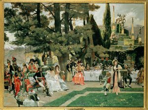 Der Empfang für Napoleon I. auf der Isola Bella im 5. Jahr seiner Herrschaft