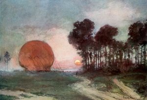 Die Rückkehr des Ballons, Artois, Frankreich, 10. Juni 1915 (1926) von Francois Flameng