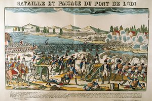Schlacht und Überquerung der Brücke von Lodi, 11. Mai 1796