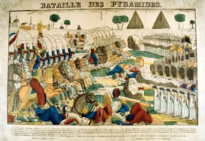 Schlacht der Pyramiden, 21. Juni 1798, um 1835 von Francois Georgin