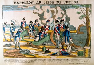 Napoleon bei der Belagerung von Toulon, 1793 von Francois Georgin