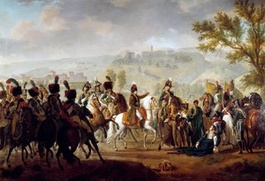 Tod von General Causse in der Schlacht von Dego in Anwesenheit von Bonaparte, 16. April von Francois Henri Mulard