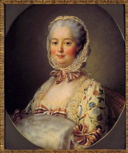 Porträt von Jeanne Antoinette Poisson, Marquise de Pompadour (Madame de Pompadour) von Francois Hubert Drouais