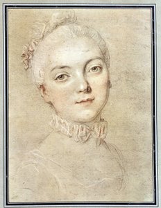 Porträt von Jeanne Becu, Gräfin (oder Madame) von Barry (1743-1793) - Zeichnung von François Drouais von Francois Hubert Drouais