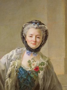 Porträt von Madame Drouais (um 1732-um 1815) um 1758 von Francois Hubert Drouais