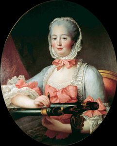 Porträt der Marquise de Pompadour 1721-1764 von Francois Hubert Drouais