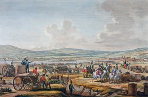 Napoleon besucht die Belagerungswerke in Danzig unter der Führung von Marschall Lefebvre, 9. Mai 1807 von Francois Jacques Dequevauviller