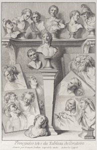 Köpfe nach dem Ecce Homo, 1720-78 von Francois Joullain