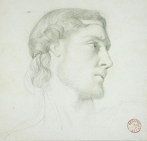 Kopfstudie von Francois Leon Benouville