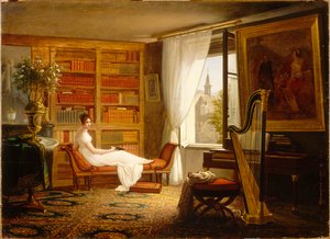 Salon von Madame Récamier in der Abbaye-aux-Bois, 1826