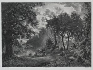 Nach dem Schauer von Francois Louis Francais