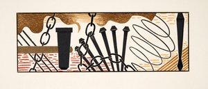 Grafische Illustration aus Prométhée Enchaîné von Aeschylus, veröffentlicht 1941 von Francois Louis Schmied