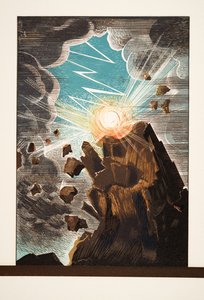 Illustration aus Prométhée Enchaîné von Aeschylus, veröffentlicht 1941 von Francois Louis Schmied