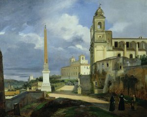 Trinita dei Monti und die Villa Medici, Rom