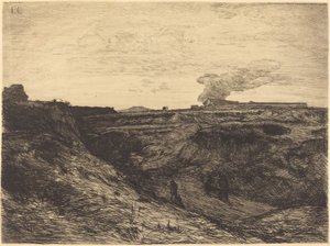 Steinbruch bei Montmartre von Francois Nicolas Chifflart