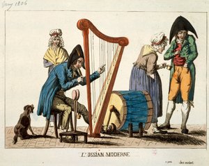Karikatur des modernen Ossian