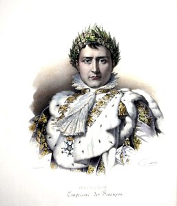 Napoleon I. (1769-1821) zur Zeit seiner Krönung 1804 (Gravur)