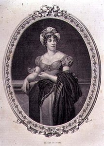 Porträt von Madame de Stael (1766-1817) graviert von John Quartley (Stich)