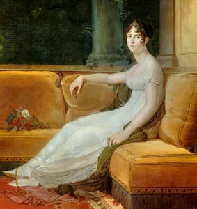 Porträt der Kaiserin Joséphine de Beauharnais (1763-1814) in ihrem Salon in der Malmaison. Gemälde von François Gérard (1770-1837) 1801 Malmaison, Musée du Château (Detail)