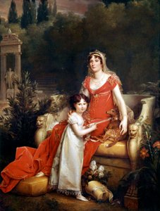 Elisa Bonaparte Baciocchi mit ihrer Tochter von Baron François Pascal Simon Gérard