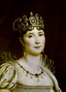 Porträt von Joséphine de Beauharnais, Kaiserin der Franzosen im kaiserlichen Kostüm, Detail des Gesichts. Gemälde von François Gérard, 19. Jahrhundert von Baron François Pascal Simon Gérard