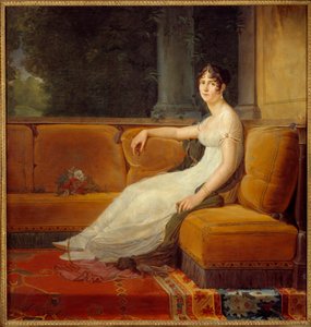Porträt der Kaiserin Joséphine de Beauharnais (1763-1814) in ihrem Salon in der Malmaison. Gemälde von François Gérard (1770-1837) 1801 Malmaison, Musée du Château von Baron François Pascal Simon Gérard