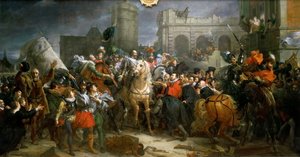 Einzug von Heinrich IV. in Paris am 22. März 1594 von Francois Pascal Simon Gerard