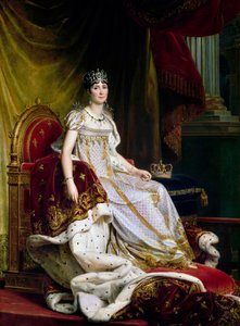 Joséphine de Beauharnais, die erste Frau von Napoléon Bonaparte 1763-1814 im Krönungskostüm, 1807-1808