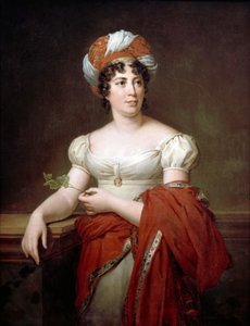 Porträt der Autorin Baronne Anne Louise Germaine de Staël 1766-1817